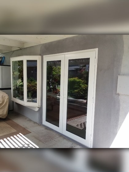 The same home after Bulldog replaced the doors