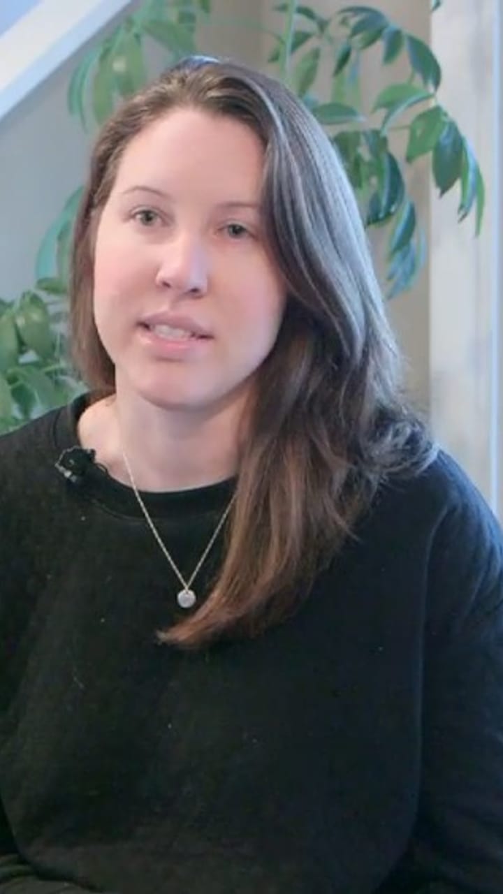 Emily Parker, a Cincinnati homeowner, on her door replacement